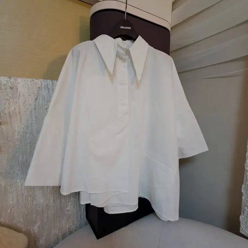 [SOLD OUT] 2종(66추천) 수입 루즈핏 언발블라우스 와이드핏 벨티드팬츠