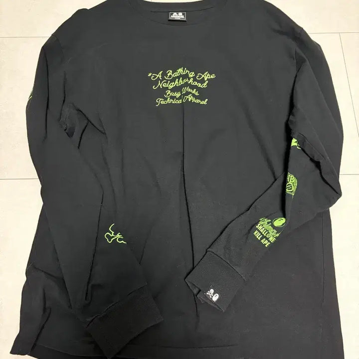 [BUNJANG] BAPE Neighborhood Collaboration Long Sleeve Shirt XL / 베이프 네이버후드 콜라보 롱슬리브 xl