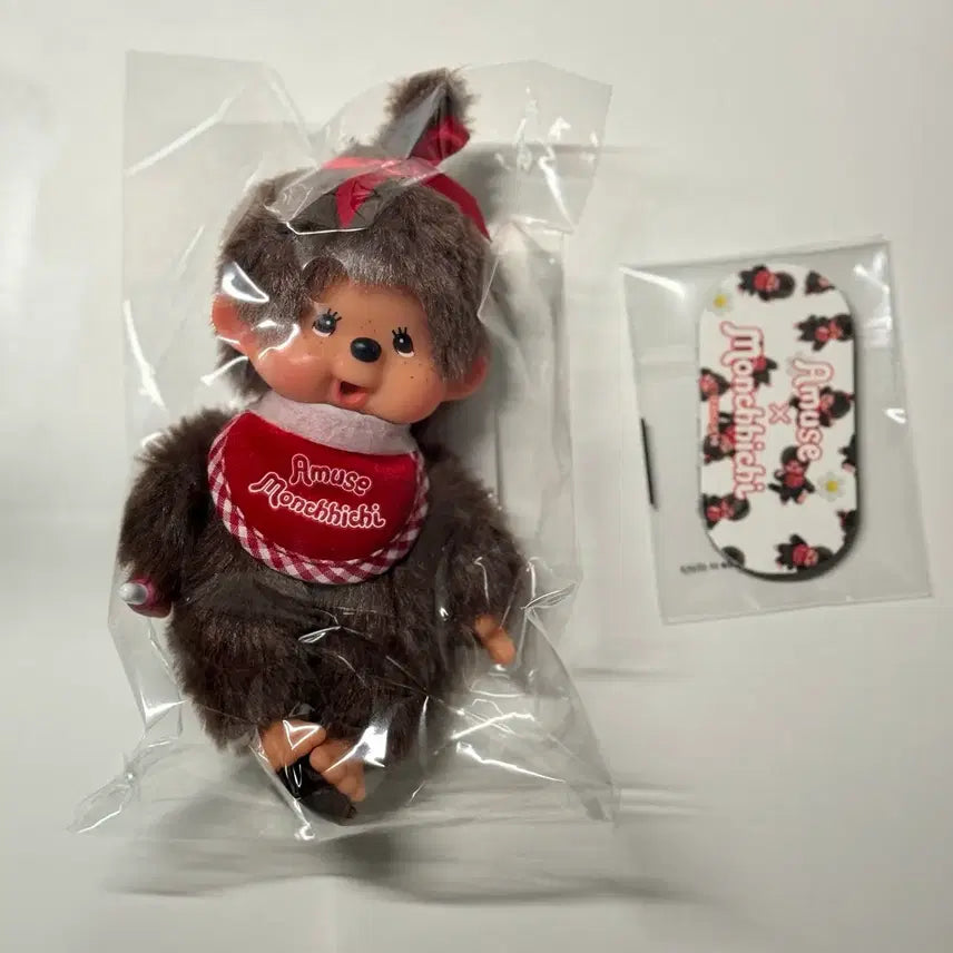 [BUNJANG] Amuse Monchhichi Keyring &amp; Hair Sheet / 어뮤즈 몬치치 키링 + 헤어시트