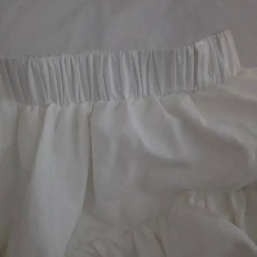 [BUNJANG] White Pumpkin Mini Skirt / 화이트 펌킨 미니 스커트