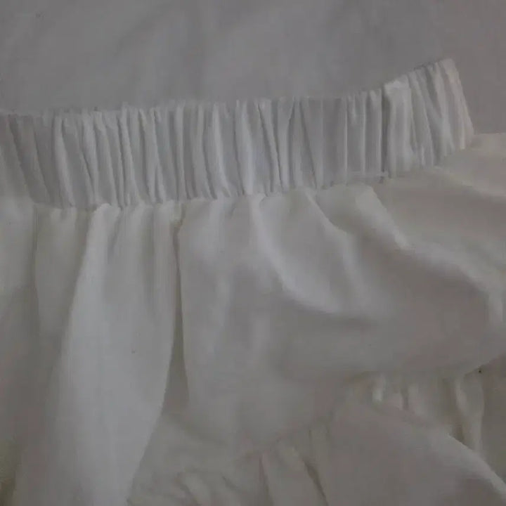 [BUNJANG] White Pumpkin Mini Skirt / 화이트 펌킨 미니 스커트