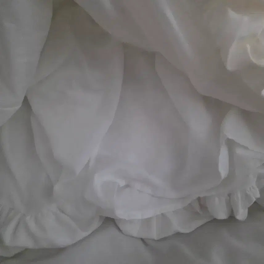 [BUNJANG] White Pumpkin Mini Skirt / 화이트 펌킨 미니 스커트