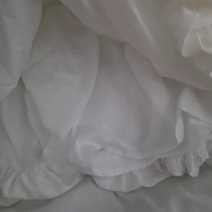 [BUNJANG] White Pumpkin Mini Skirt / 화이트 펌킨 미니 스커트