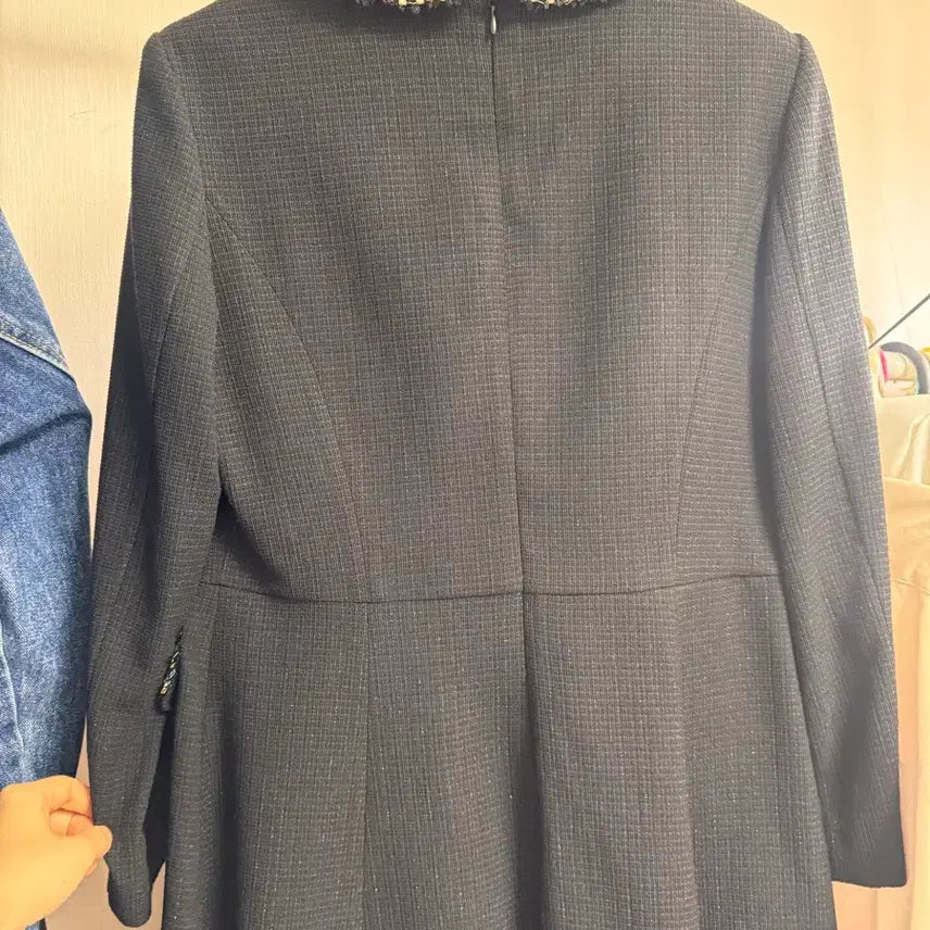 [BUNJANG] Plastic Island Black Tweed Dress / 플라스틱아일랜드 블랙 트위드 원피스