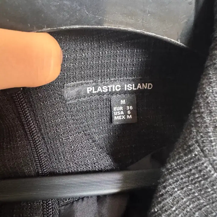 [BUNJANG] Plastic Island Black Tweed Dress / 플라스틱아일랜드 블랙 트위드 원피스