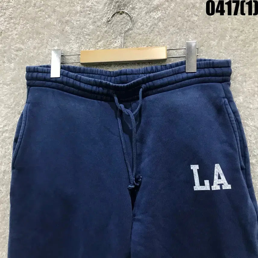 [SOLD OUT] 자라 네이비 LA 로고 트레이닝 팬츠 s