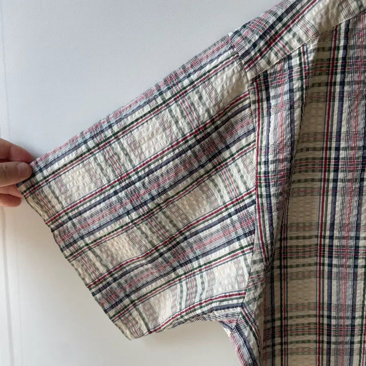 [BUNJANG] Tommy Hilfiger 90s Checkered Short Sleeve Shirt / 90s 타미힐피거 반팔 체크셔츠