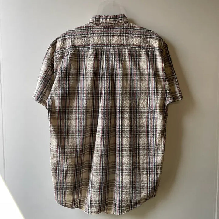 [BUNJANG] Tommy Hilfiger 90s Checkered Short Sleeve Shirt / 90s 타미힐피거 반팔 체크셔츠