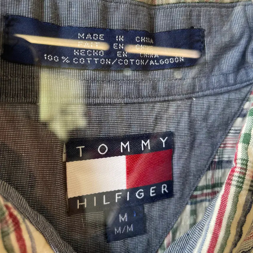 [BUNJANG] Tommy Hilfiger 90s Checkered Short Sleeve Shirt / 90s 타미힐피거 반팔 체크셔츠