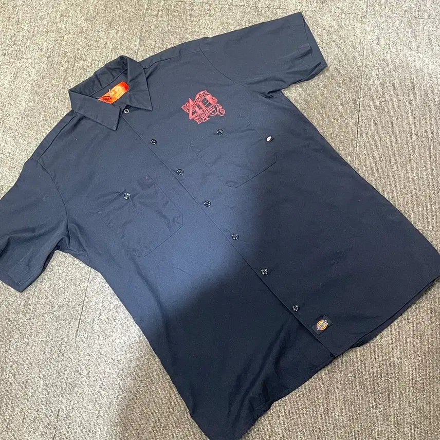 [BUNJANG] Dickies Work Shirt (Black) / (M) Dickies 디키즈 반팔 워크 셔츠 블랙