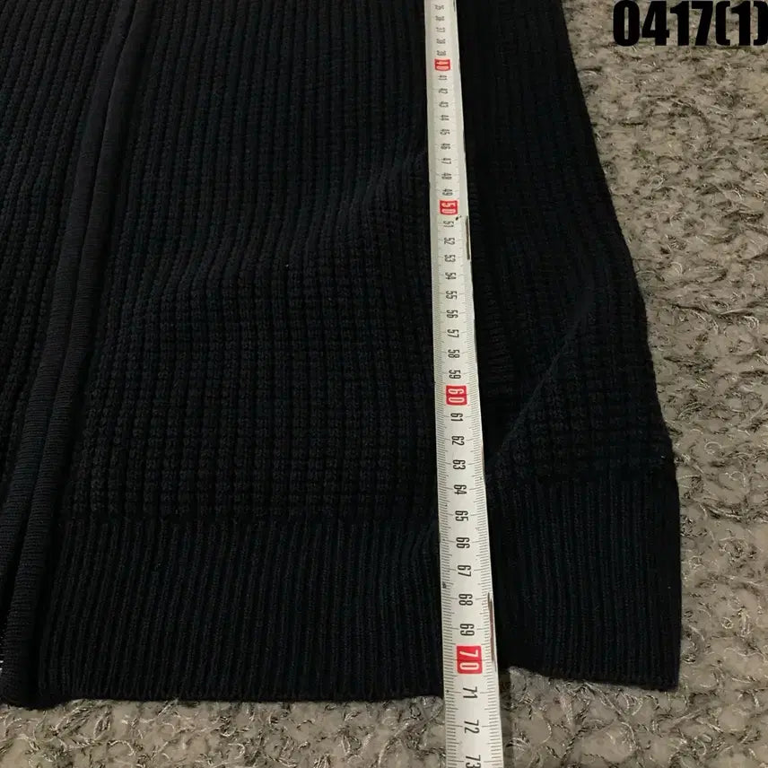 [BUNJANG] OLZEN Navy Knit Zip-up Cardigan (110) / 올젠 네이비 니트 집업 가디건 110