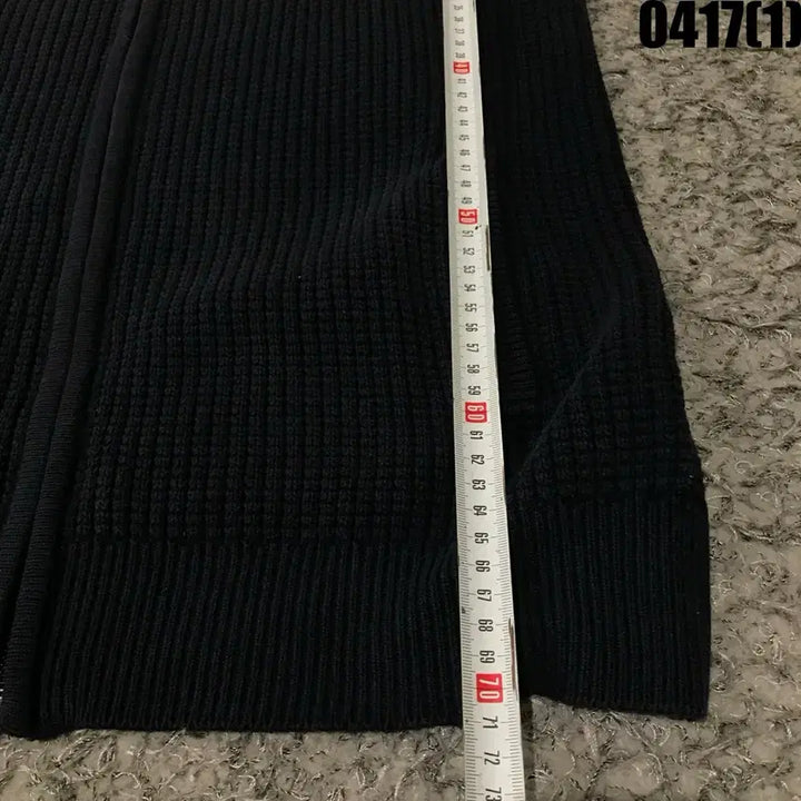 [BUNJANG] OLZEN Navy Knit Zip-up Cardigan (110) / 올젠 네이비 니트 집업 가디건 110