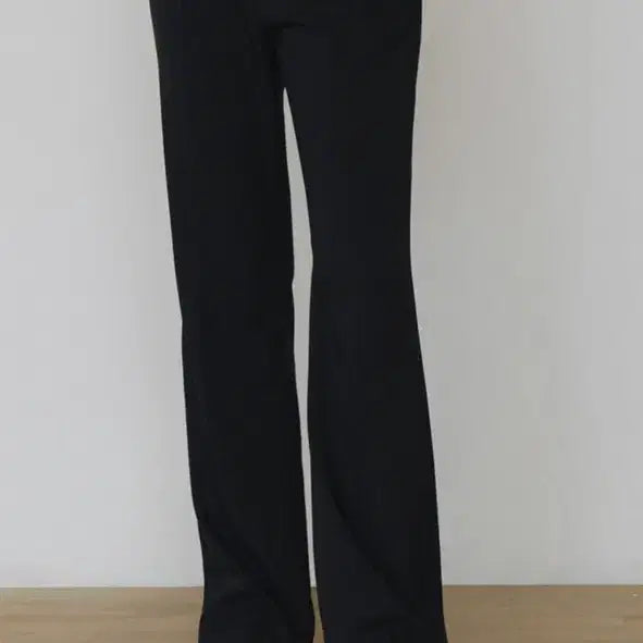 [BUNJANG] CHARMEUSE Luna Essential Side Zip Wide Slacks Black S / CHARMEUSE 루나 에센셜 사이드 지퍼 와이드 슬랙스 블랙 S