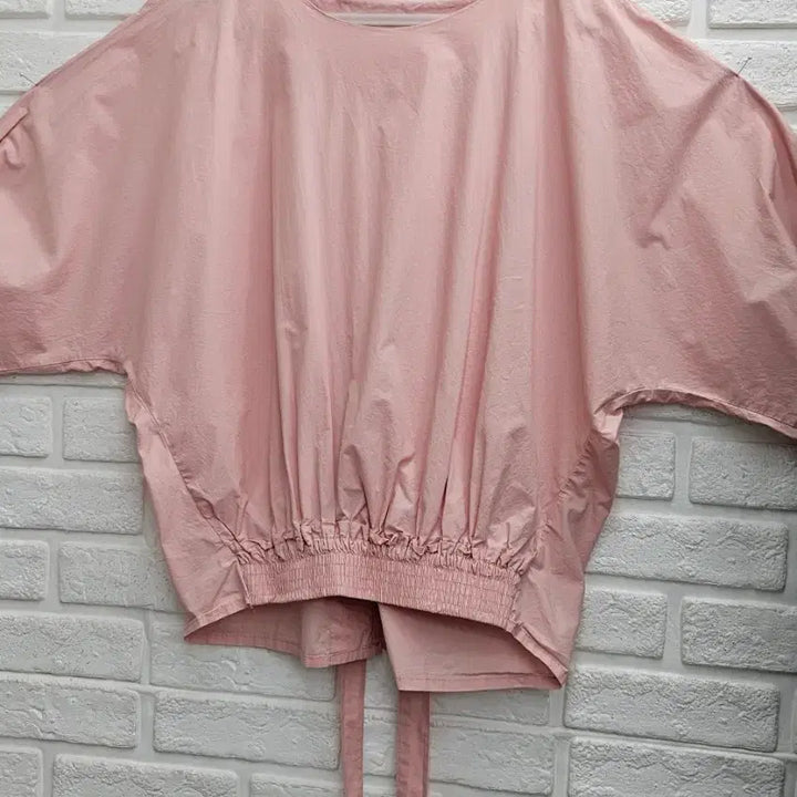 [SOLD OUT] A4294  수스 핑크색 밴딩 블라우스(SOOS)
