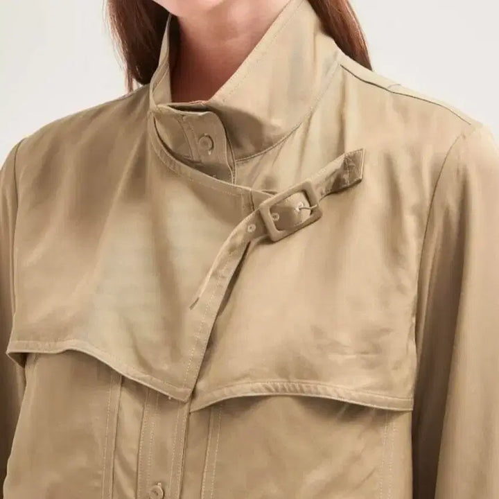 [BUNJANG] BEANPOLE Trench Style Shirt Jacket / BEANPOLE 트렌치 변형 셔츠 자켓 -95(50만원대/택달린새제품)