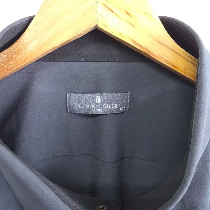 [BUNJANG] NicolSainz Black Short Sleeve Shirt 130 / 니콜생질르 블랙 반팔셔츠 130