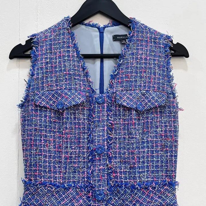 [BUNJANG] Maryling Tweed Pocket Sleeveless Dress / 메릴링 Maryling 트위드 포켓 민소매 원피스 36사이즈