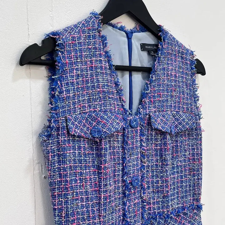 [BUNJANG] Maryling Tweed Pocket Sleeveless Dress / 메릴링 Maryling 트위드 포켓 민소매 원피스 36사이즈
