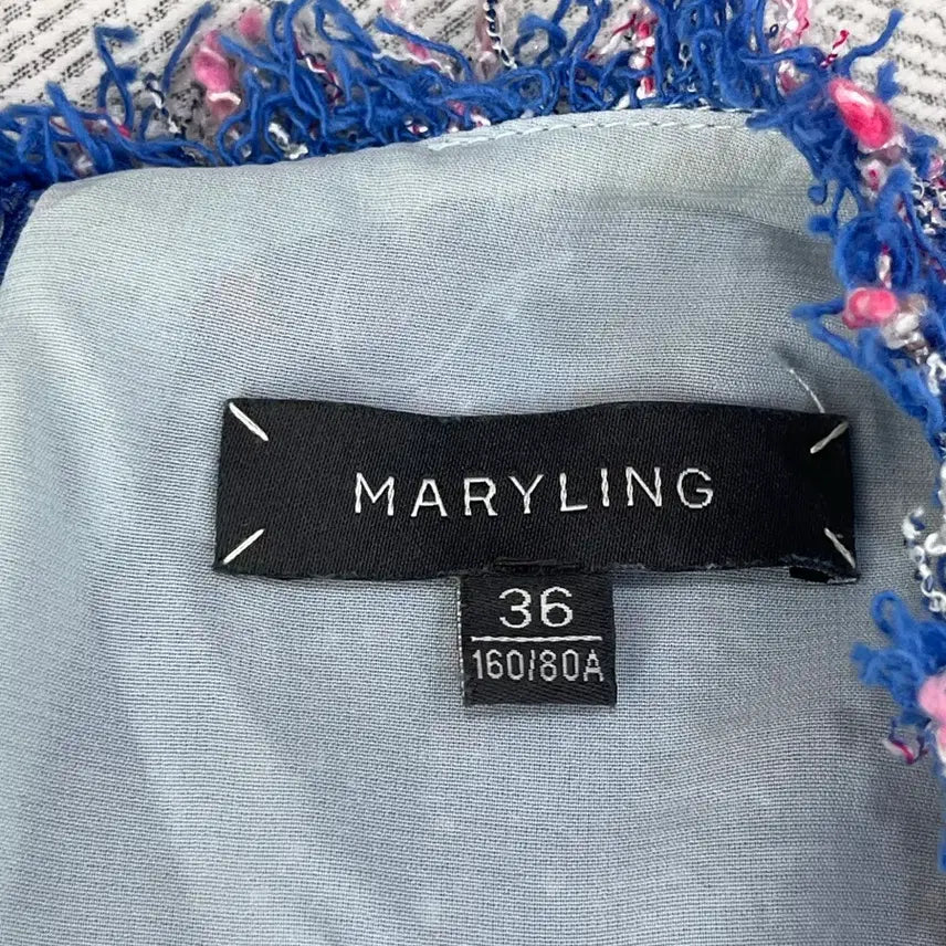 [BUNJANG] Maryling Tweed Pocket Sleeveless Dress / 메릴링 Maryling 트위드 포켓 민소매 원피스 36사이즈