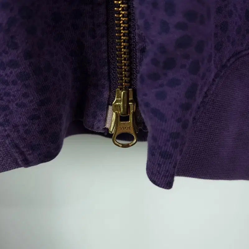 [BUNJANG] Nike Leopard Print Logo Hoodie Purple Women&