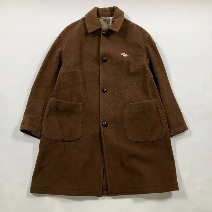 [BUNJANG] Danton Wool Mosser Coat Brown 36 / DANTON 단톤 스텐 카라 울모사 코트 브라운 36