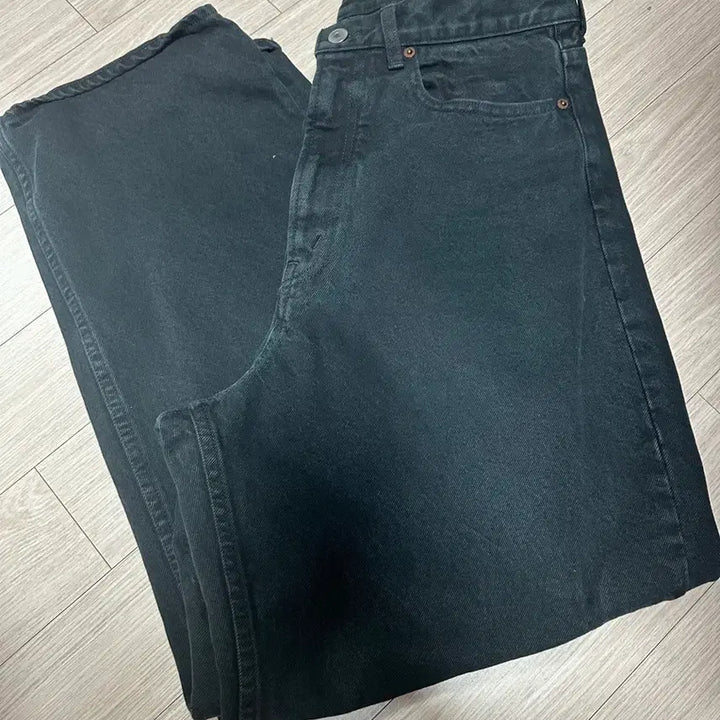 [BUNJANG] A.P.C. 26SS Black Washed Wide Denim / [34] 아프레쎄 26ss 블랙워시드 와이드데님