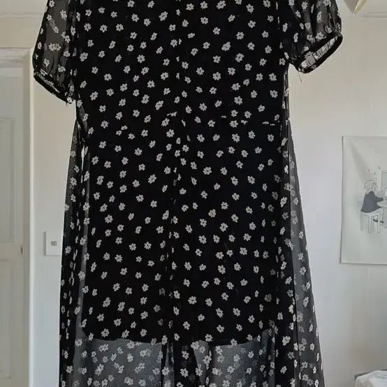 [BUNJANG] Daisy Pattern Mini Dress / 데이지 반팔 미니원피스