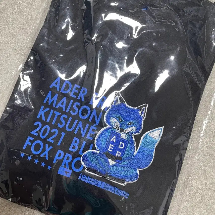 [SOLD OUT] 메종 키츠네 x 아더에러 메디테이션 폭스 티셔츠 블랙 [XL]