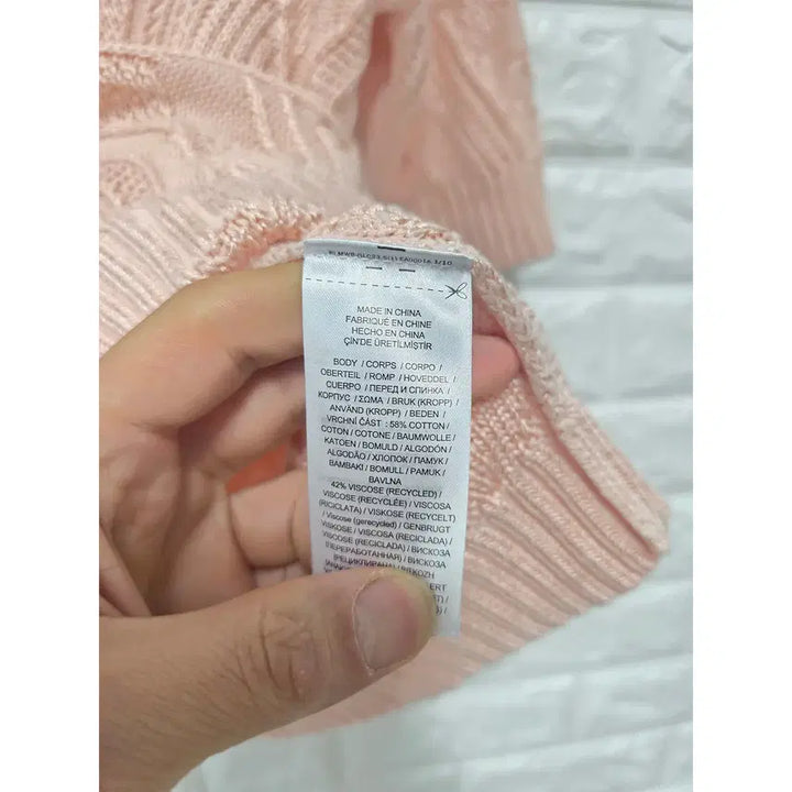 [BUNJANG] Polo Ralph Lauren Pink Short Sleeve Knit Top / L 폴로랄프로렌 핑크 반팔 니트 C821