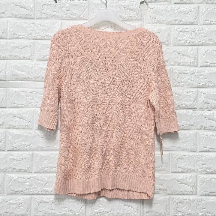 [BUNJANG] Polo Ralph Lauren Pink Short Sleeve Knit Top / L 폴로랄프로렌 핑크 반팔 니트 C821