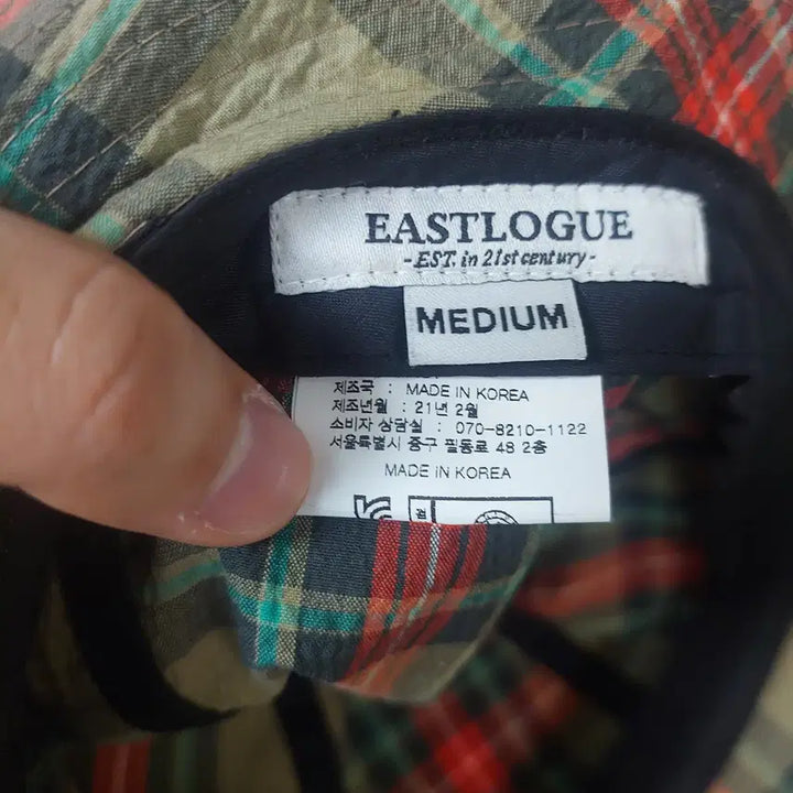 [BUNJANG] Eastlogue Check Bucket Hat / 이스트로그 체크 버킷모자