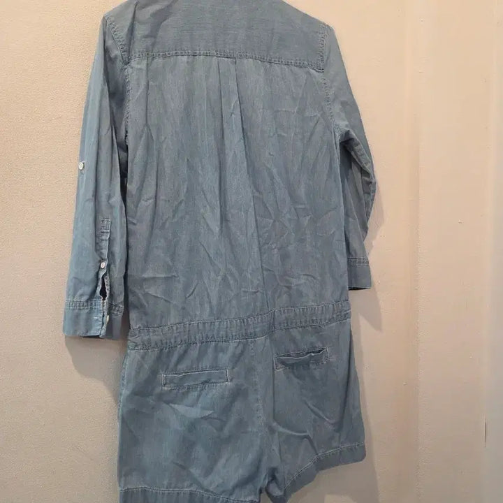 [BUNJANG] Lacoste Denim Romper Jumpsuit / 라코스테 데님 롬퍼 점프수트