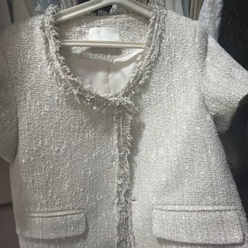 [BUNJANG] Aisle Half Tweed Jacket / (새상품)Aisle 하프 트위드 자켓