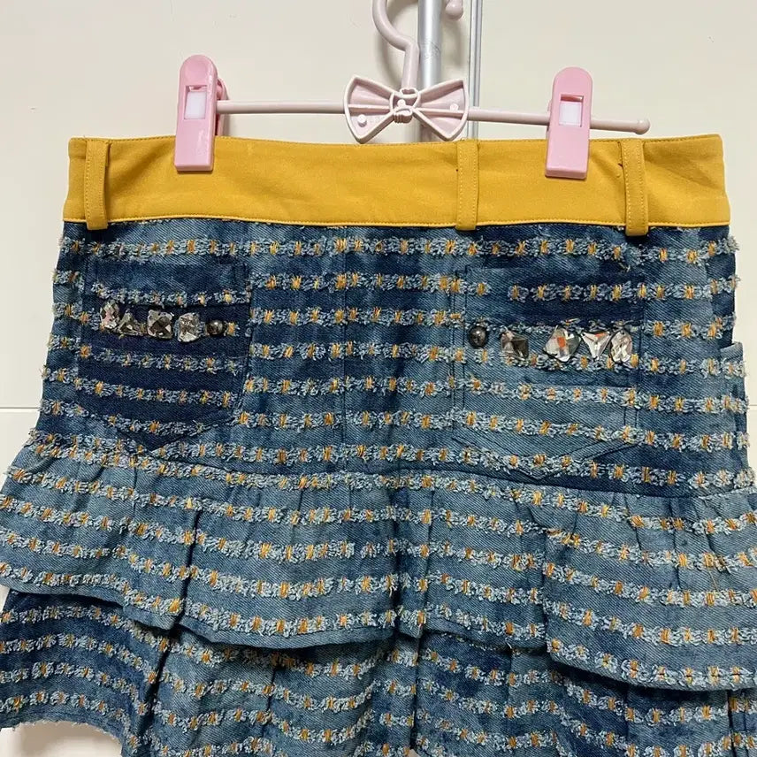 [BUNJANG] Vintage Mori Girl Denim Skirt / 일본빈티지 모리걸 데님 스커트 오네갸루