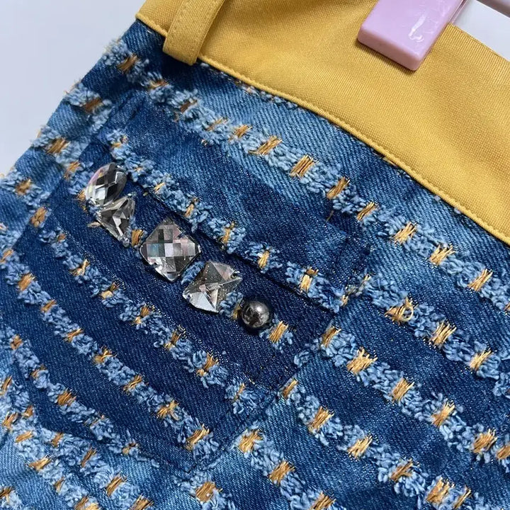 [BUNJANG] Vintage Mori Girl Denim Skirt / 일본빈티지 모리걸 데님 스커트 오네갸루