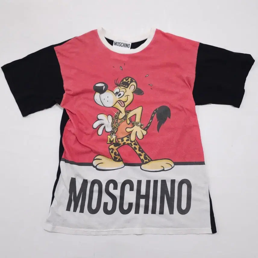 [BUNJANG] Moschino 90s Graphic T-shirt / 모스키노 90s 그래픽 반팔티