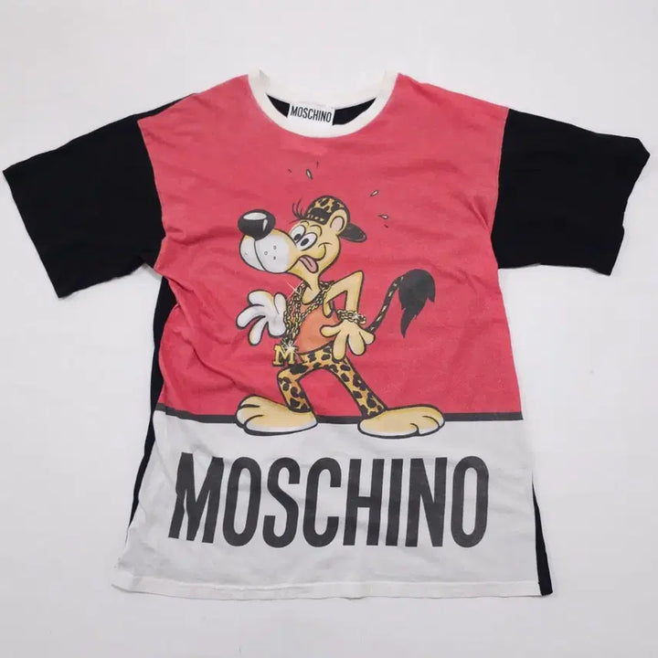 [BUNJANG] Moschino 90s Graphic T-shirt / 모스키노 90s 그래픽 반팔티