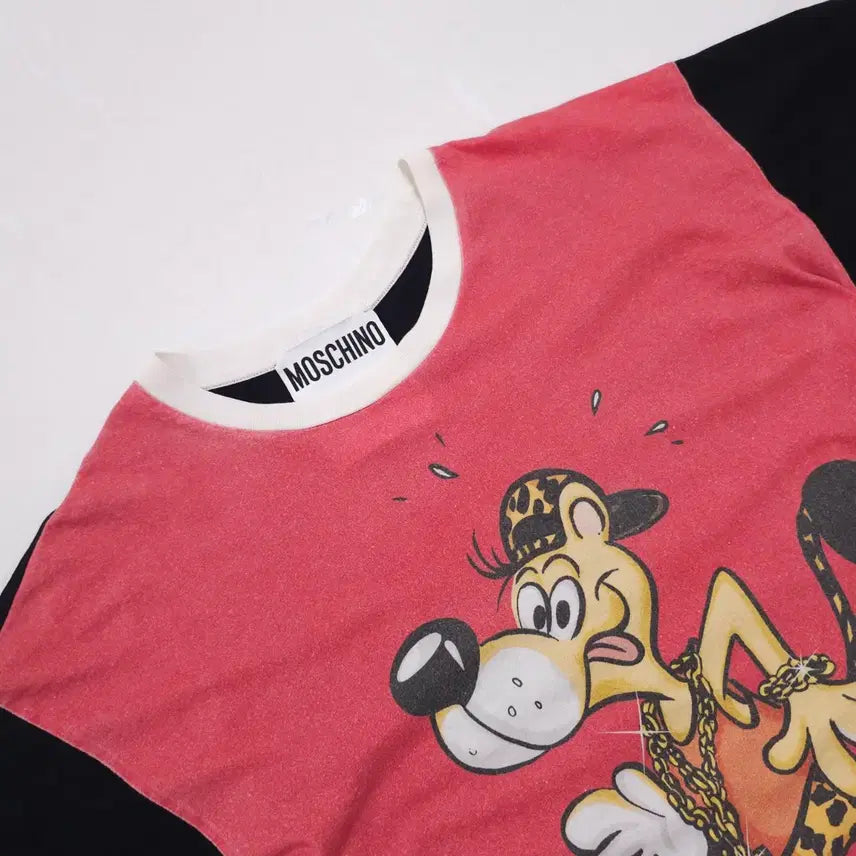 [BUNJANG] Moschino 90s Graphic T-shirt / 모스키노 90s 그래픽 반팔티
