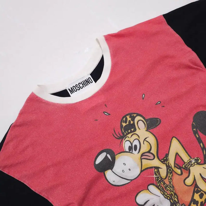 [BUNJANG] Moschino 90s Graphic T-shirt / 모스키노 90s 그래픽 반팔티