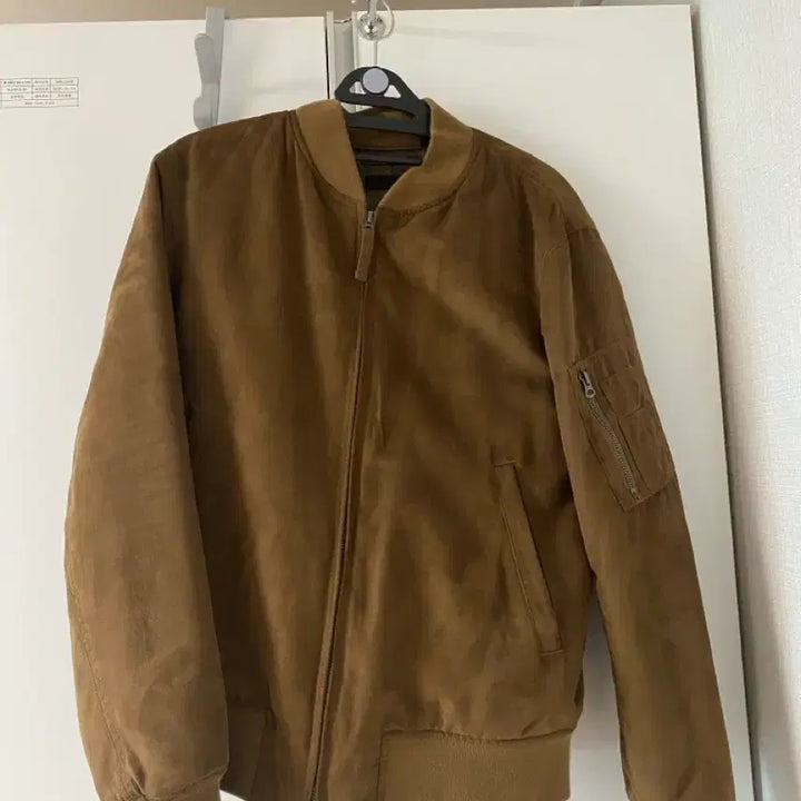 [BUNJANG] Uniqlo Suede Bomber Jacket / M) 유니클로 스웨이드 봄버 자켓