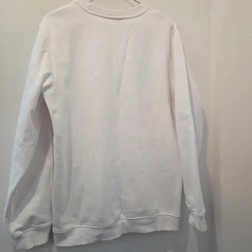 [BUNJANG] Nike White Gold Logo Fleece Sweatshirt / 나이키 흰색 골드 로고 기모맨투맨