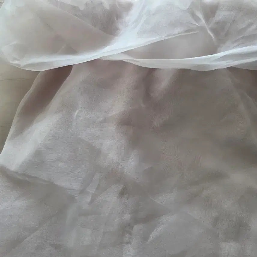 [BUNJANG] Fairy Organza Off-Shoulder Top / 페어리 오간자 오프숄더