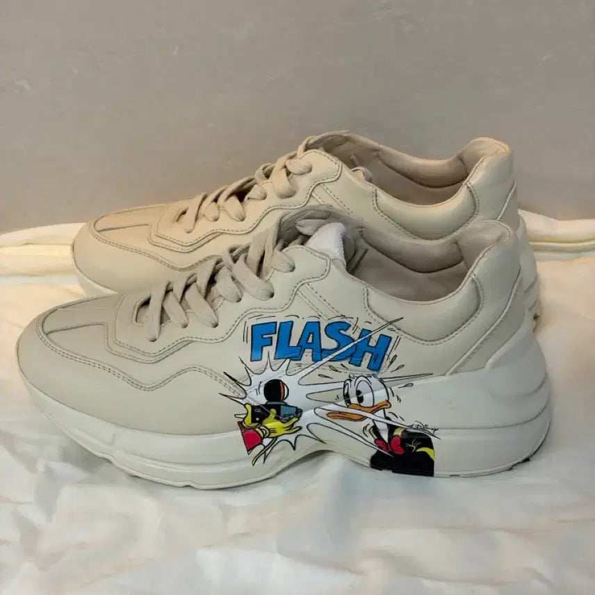 [BUNJANG] Gucci Donald Duck Rhyton Sneakers / 구찌X디즈니 도널드덕 라이톤 스니커즈