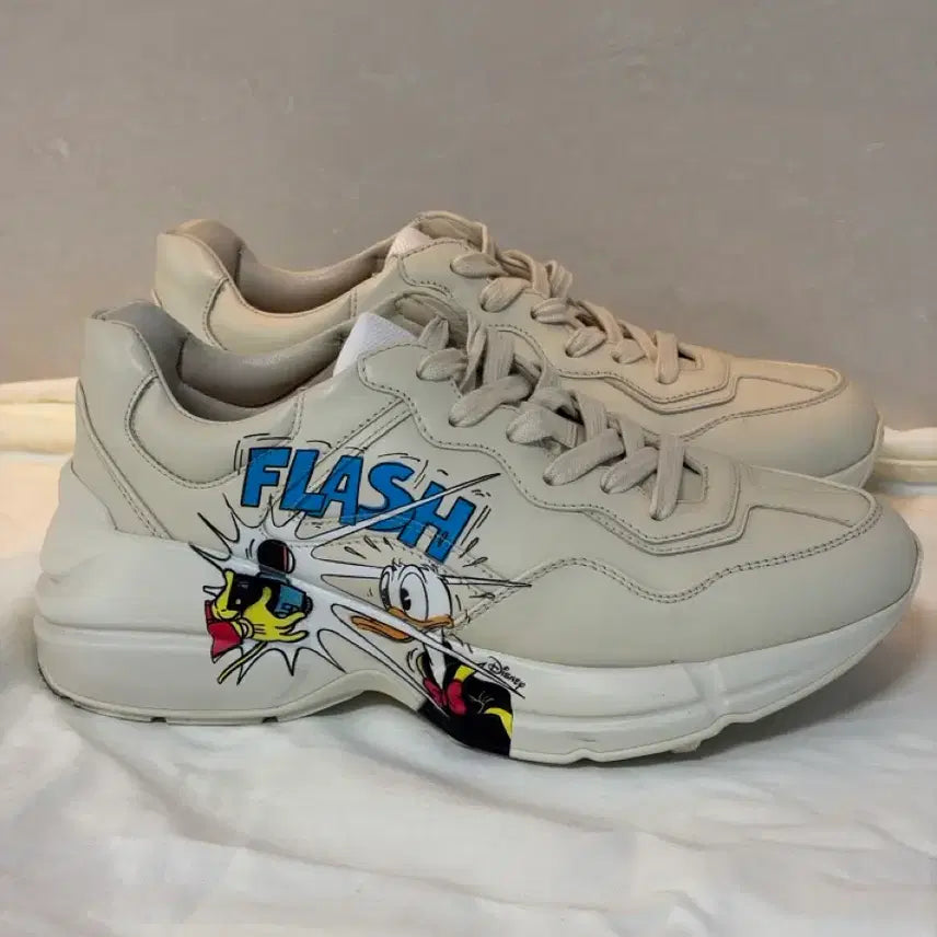 [BUNJANG] Gucci Donald Duck Rhyton Sneakers / 구찌X디즈니 도널드덕 라이톤 스니커즈