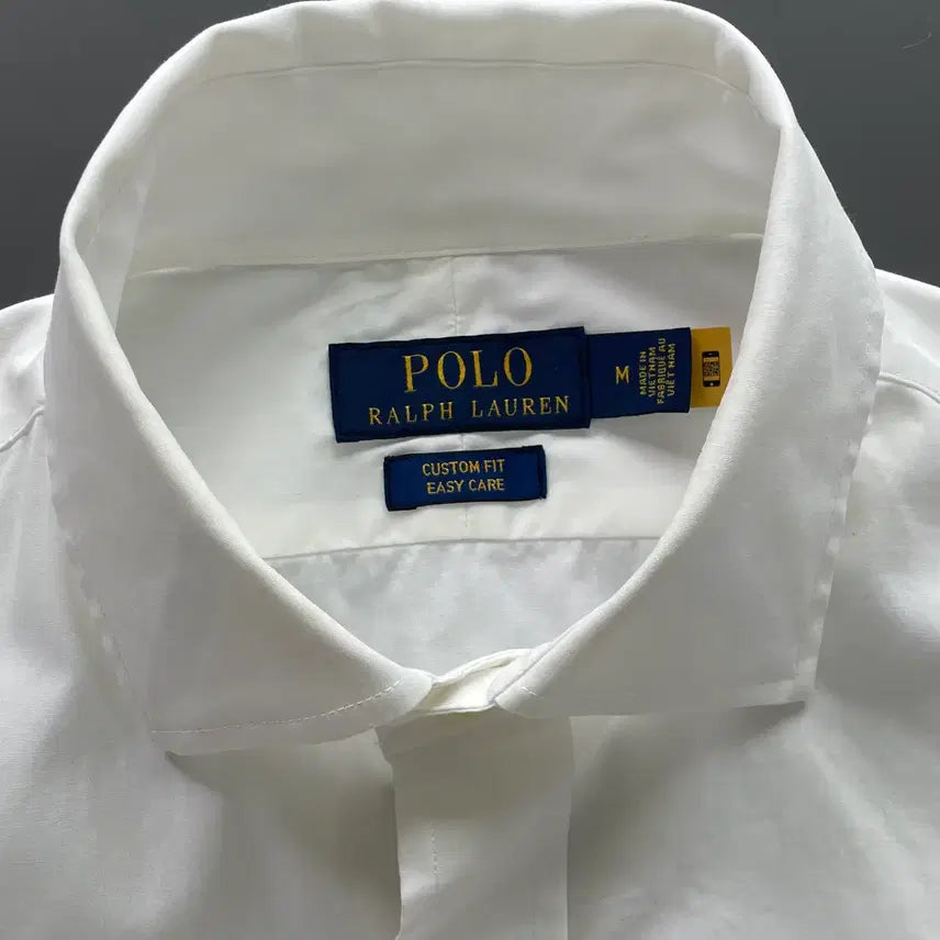 [BUNJANG] Polo Ralph Lauren Poplin Dress Shirt / [M] 폴로 랄프로렌 포플린 드레스 셔츠 커스텀 핏 이지 케어 QR인증