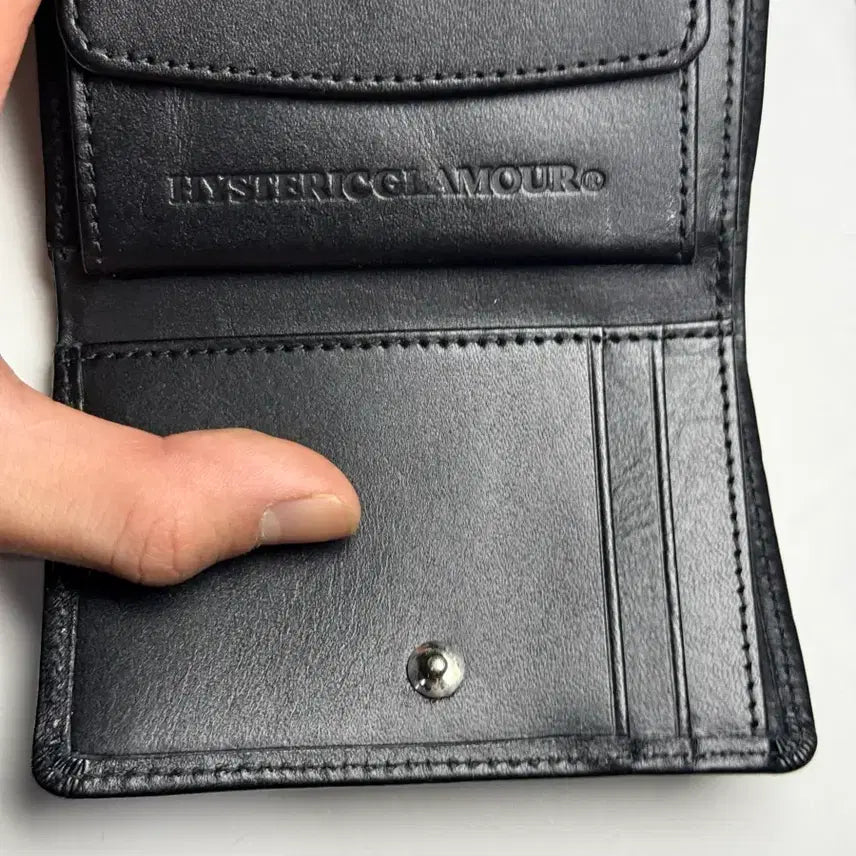 [BUNJANG] Hysteric Glamour Studded Bomb Logo Wallet / 히스테릭 글래머 스터드 폭탄 로고 반지갑