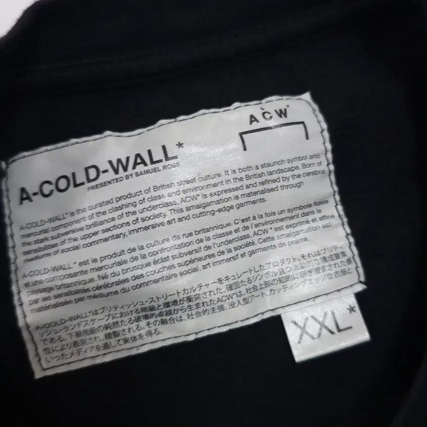[BUNJANG] A-COLD-WALL Black Short Sleeve T-Shirt / 어콜드월 블랙 반팔티