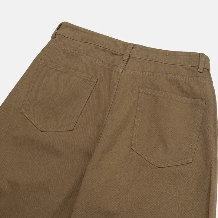 [BUNJANG] Layered Pocket Wide Cargo Pants / 레이어드포켓팬츠