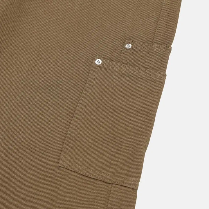 [BUNJANG] Layered Pocket Wide Cargo Pants / 레이어드포켓팬츠