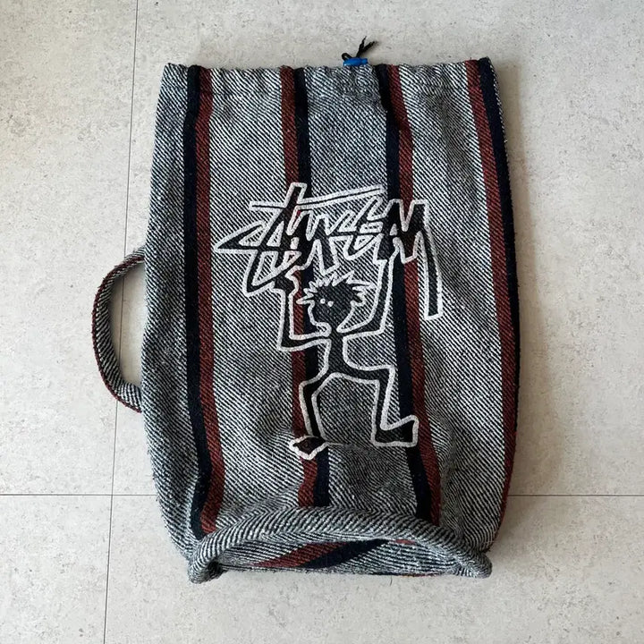[BUNJANG] Stussy 90s Logo String Bag / 빈티지 90s Stussy 로고 스트링 백